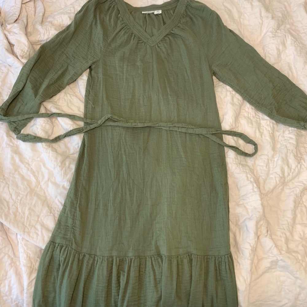 Lucky Brand Green Midi/Maxi Dress Size XS